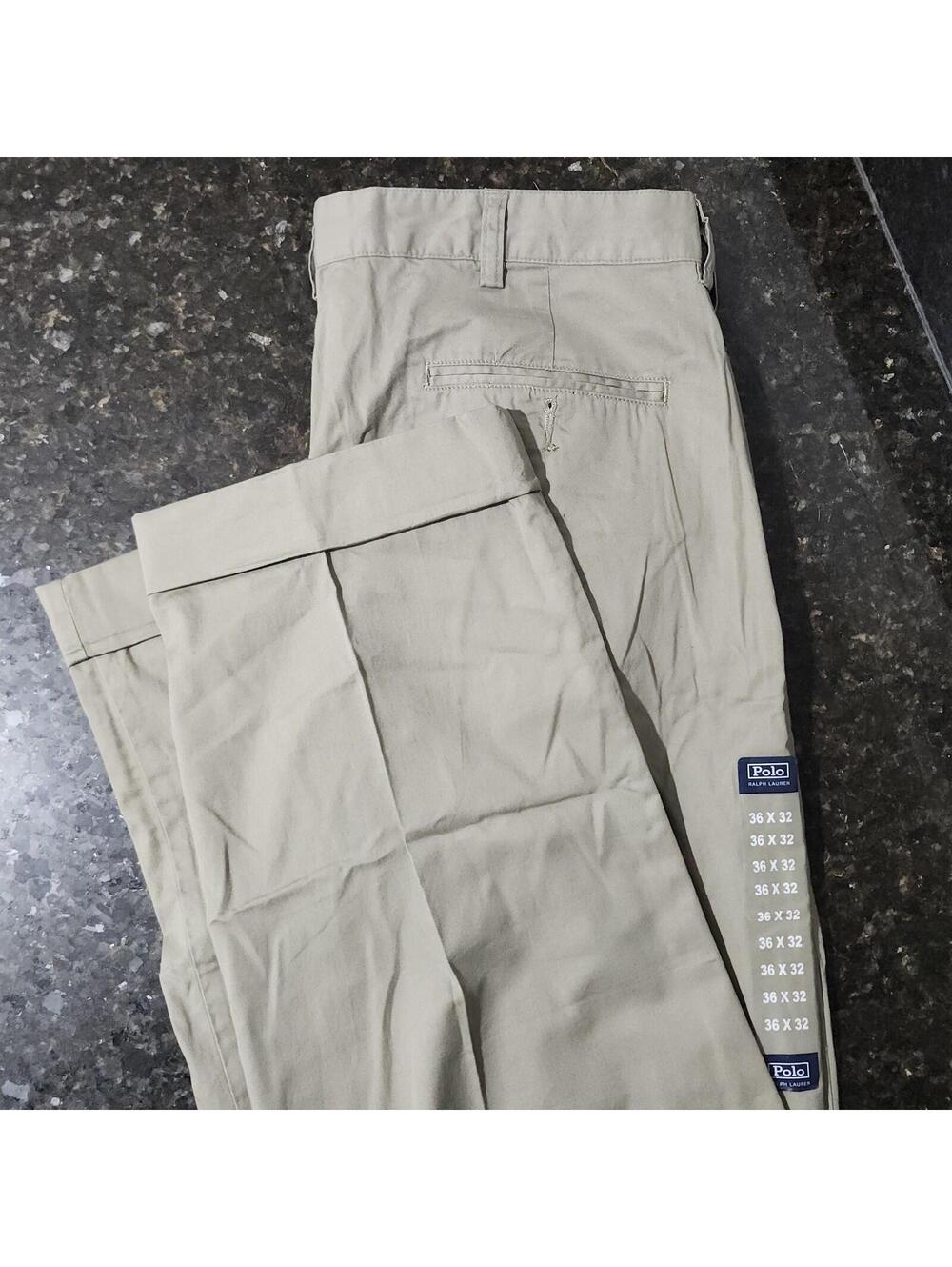 NWT Vintage Polo Ralph Lauren Hammond Pants Cuffed Pleated 36x32 Preppy Classic